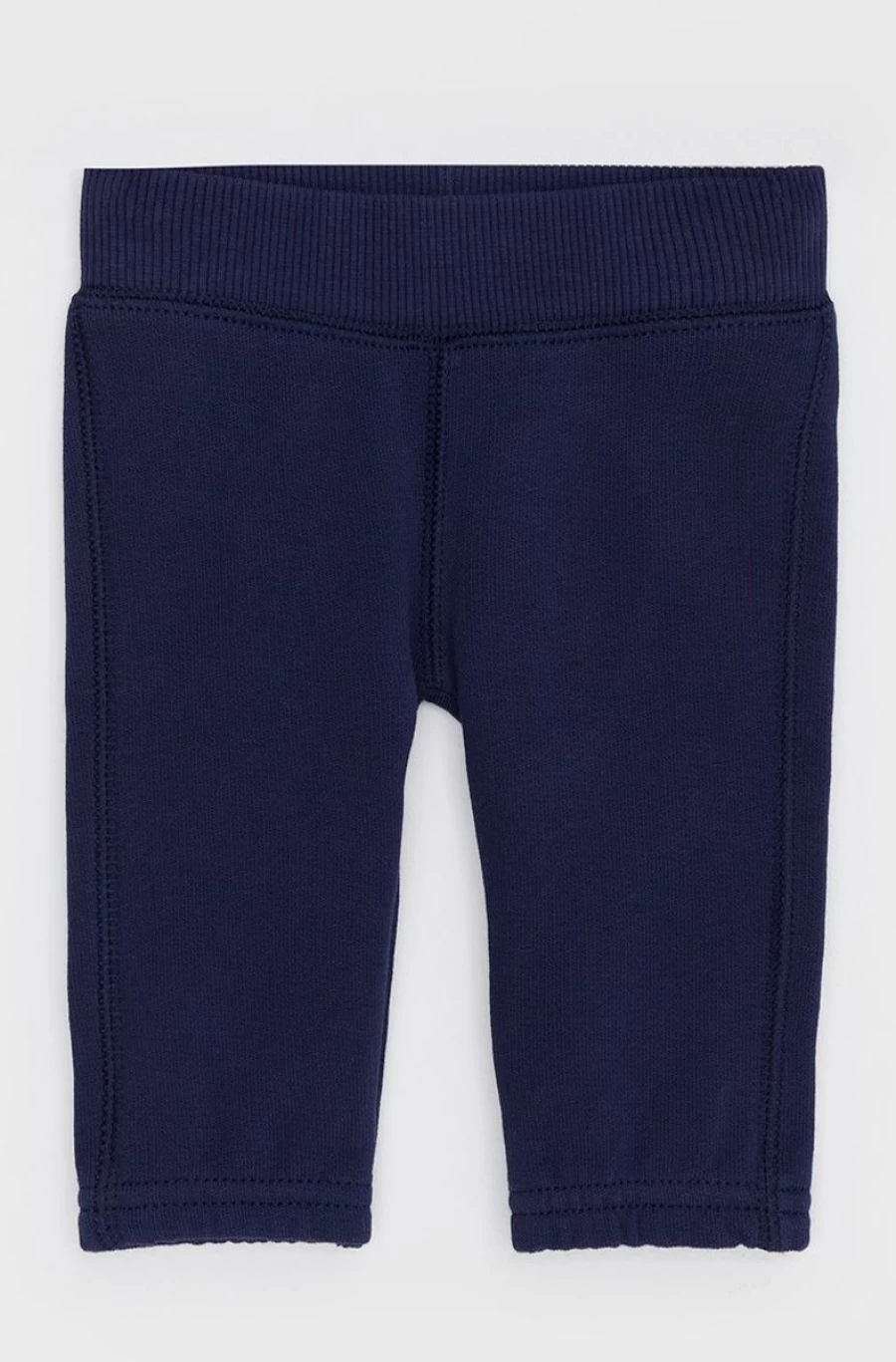 Benetton Girls' Blue Embroidered Sweatpants - Comfortable & Stylish Back Design