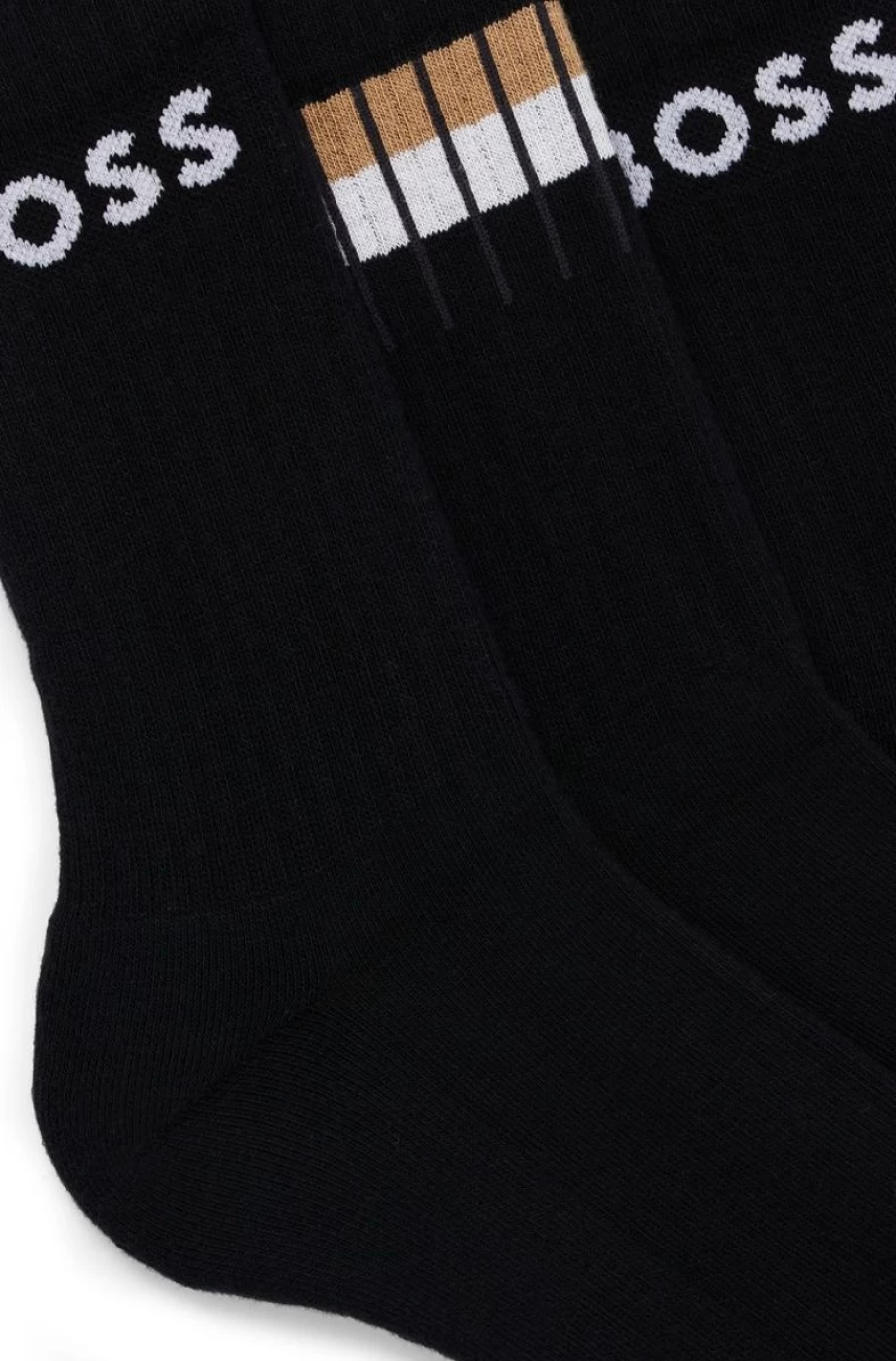 "HUGO BOSS Men's Cotton Blend Socks Three-Pack"