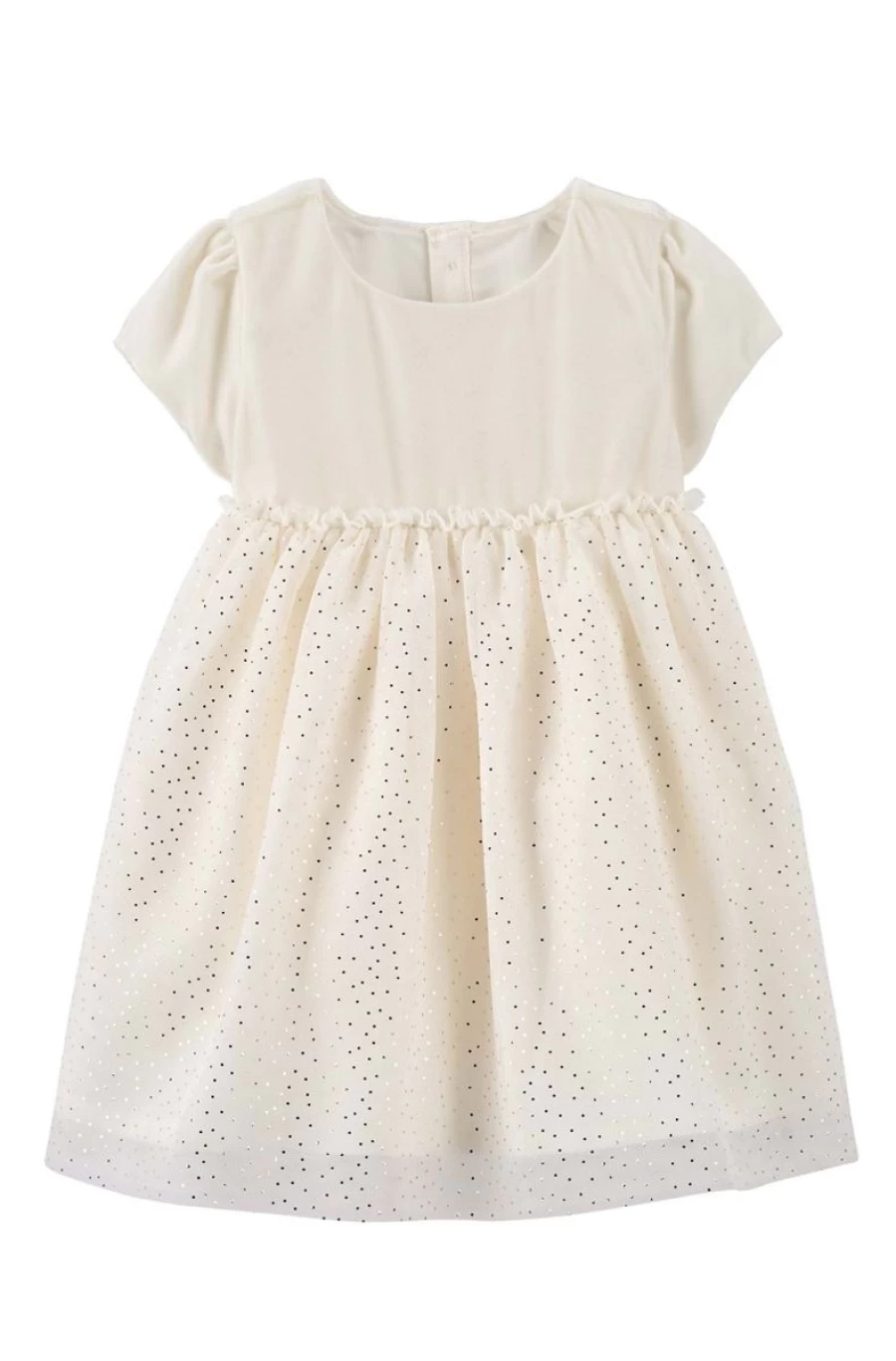 CARTER'S Girls Glitter Velour Dress - Sparkly & Soft Party Dress for Kids