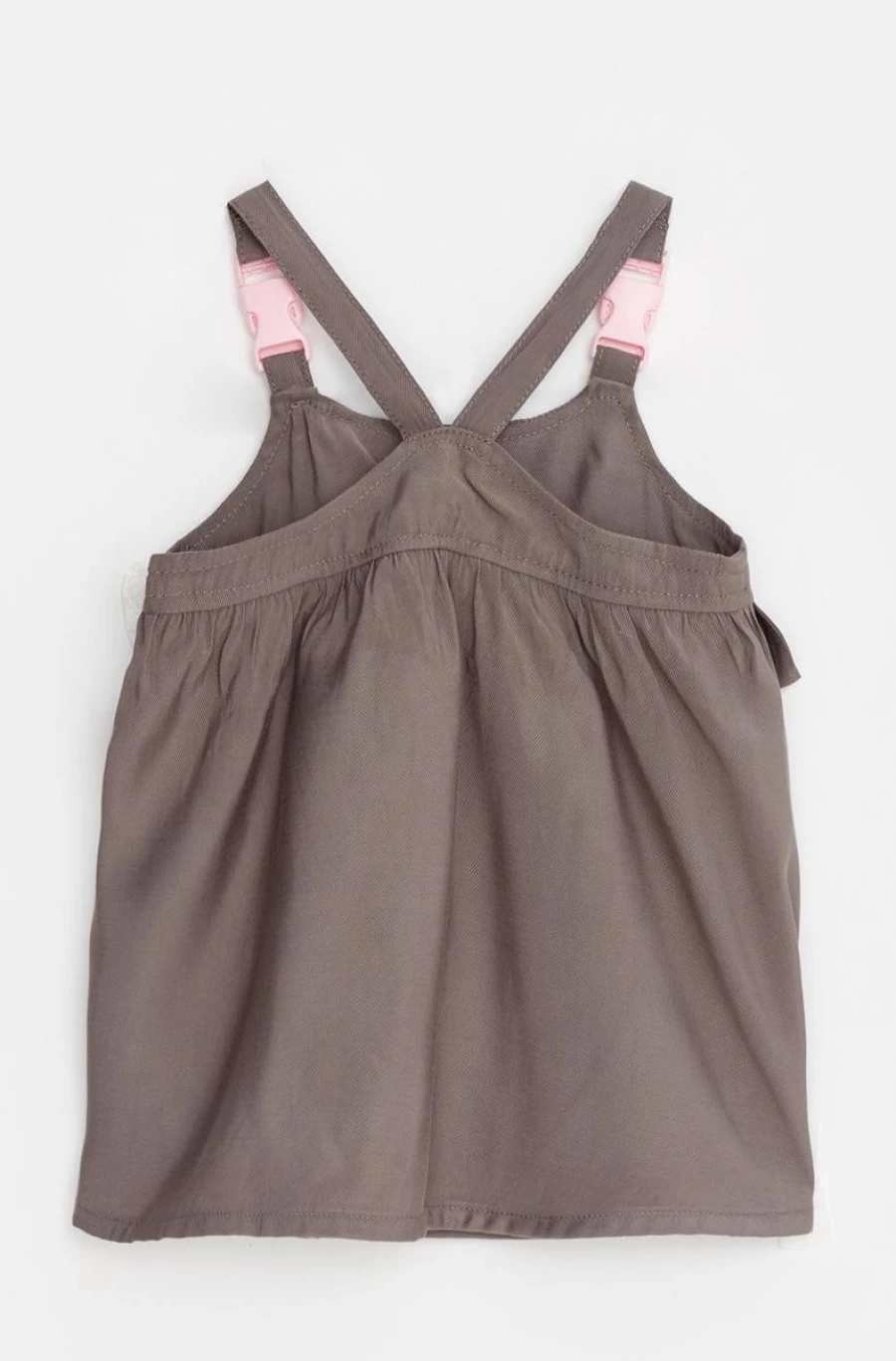 Benetton Girls Brown Viscose Blend Skirt Overalls - Comfortable & Stylish