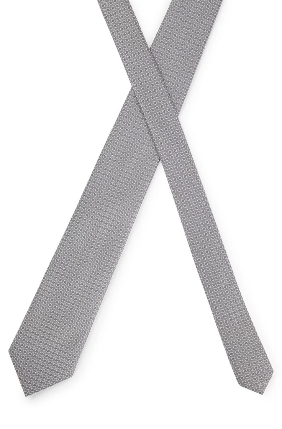 HUGO BOSS Men's Pure Silk Patterned Tie for Formal & Business Attire