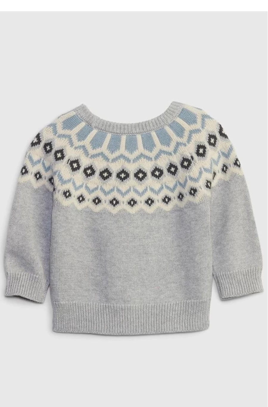 GAP Boys' Fair Isle Knit Sweater for Baby - Cozy Winter Pullover