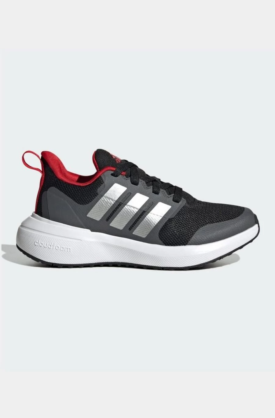 ADIDAS Boys Fortarun 2.0 Cloudfoam Running Shoes - Core Black Sport Lace-Up Sneakers