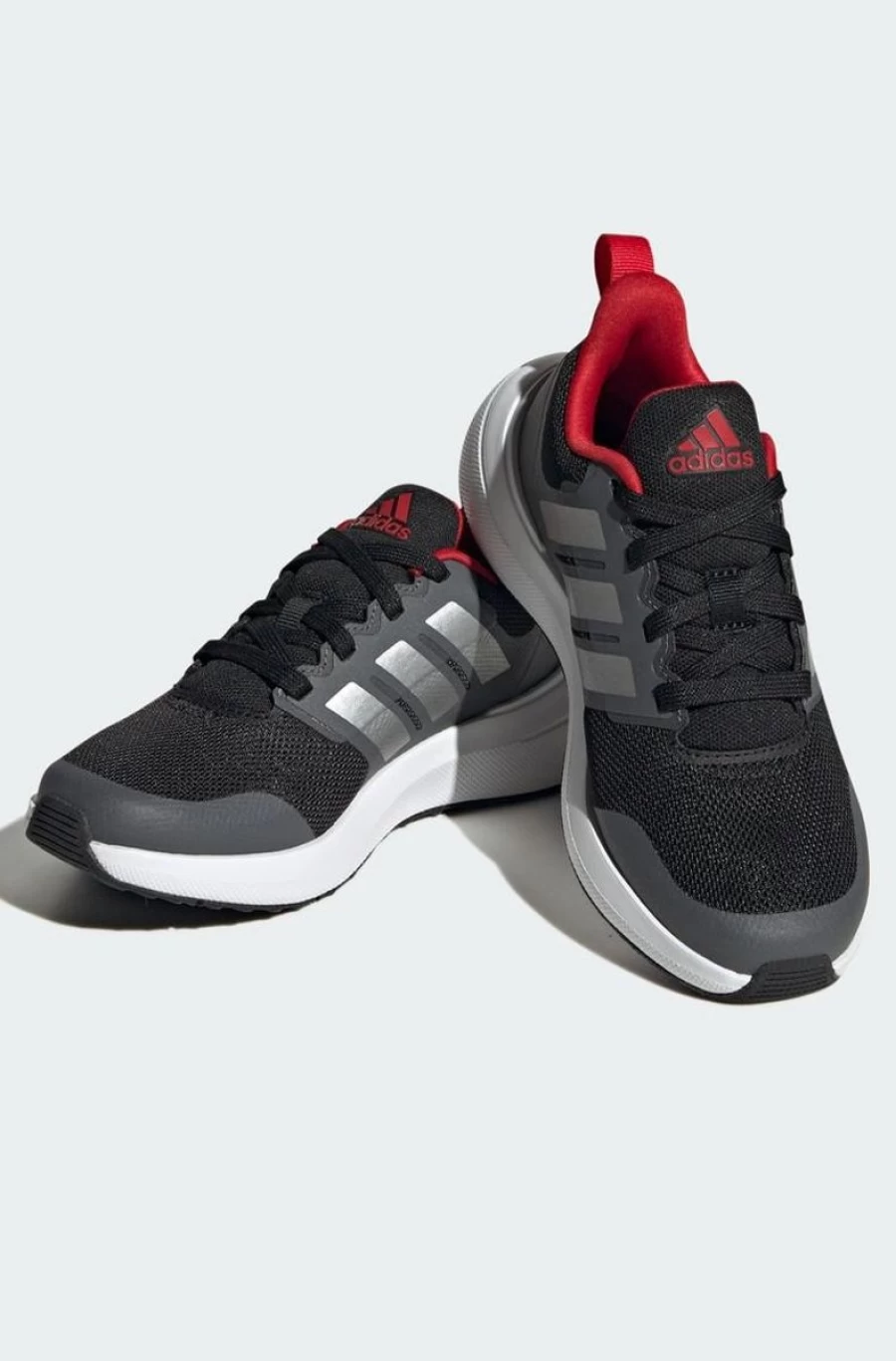 ADIDAS Boys Fortarun 2.0 Cloudfoam Running Shoes - Core Black Sport Lace-Up Sneakers