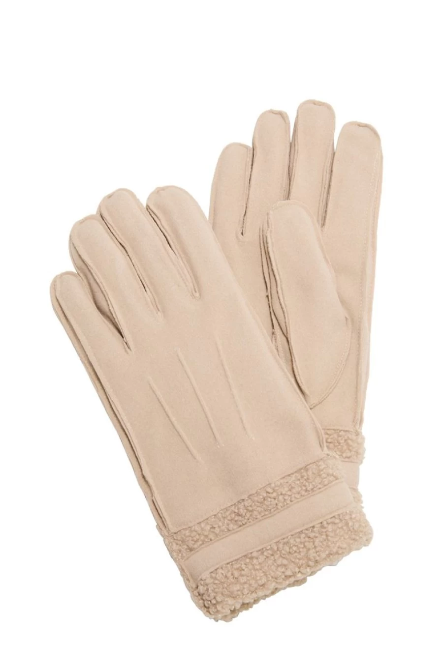 S.OLIVER Women's Soft Teddy Plush Gloves - Cozy Winter Fashion Handwear