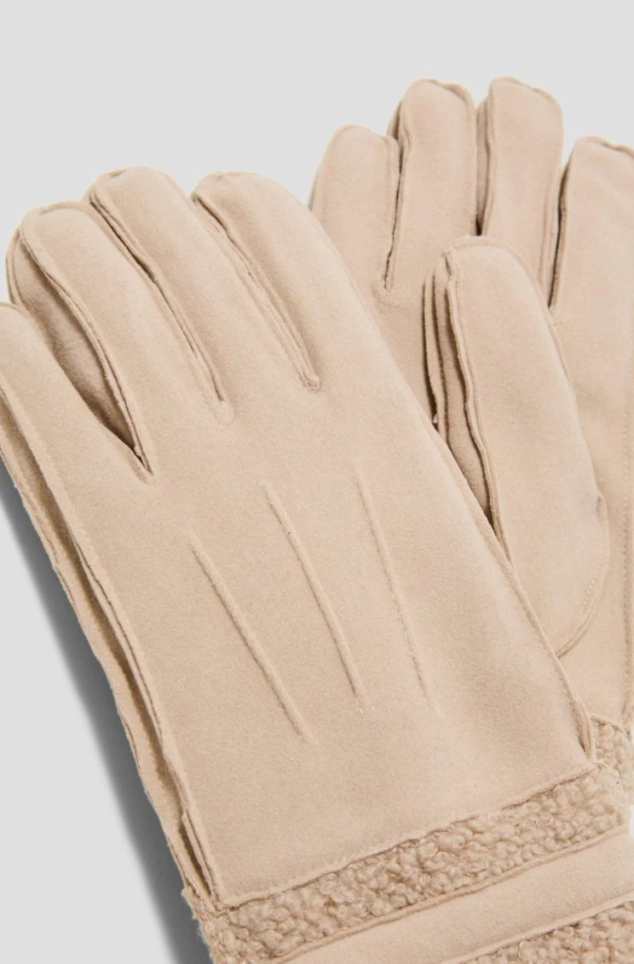 S.OLIVER Women's Soft Teddy Plush Gloves - Cozy Winter Fashion Handwear