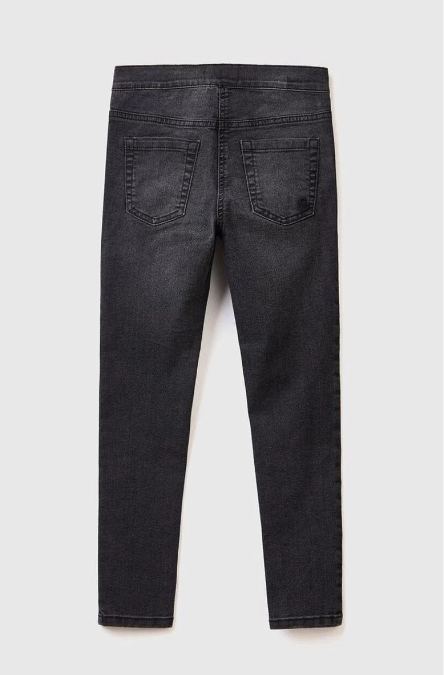 BENETTON Girls' Gray Eco-Friendly Recycled Jeans - Sustainable Denim for Kids
