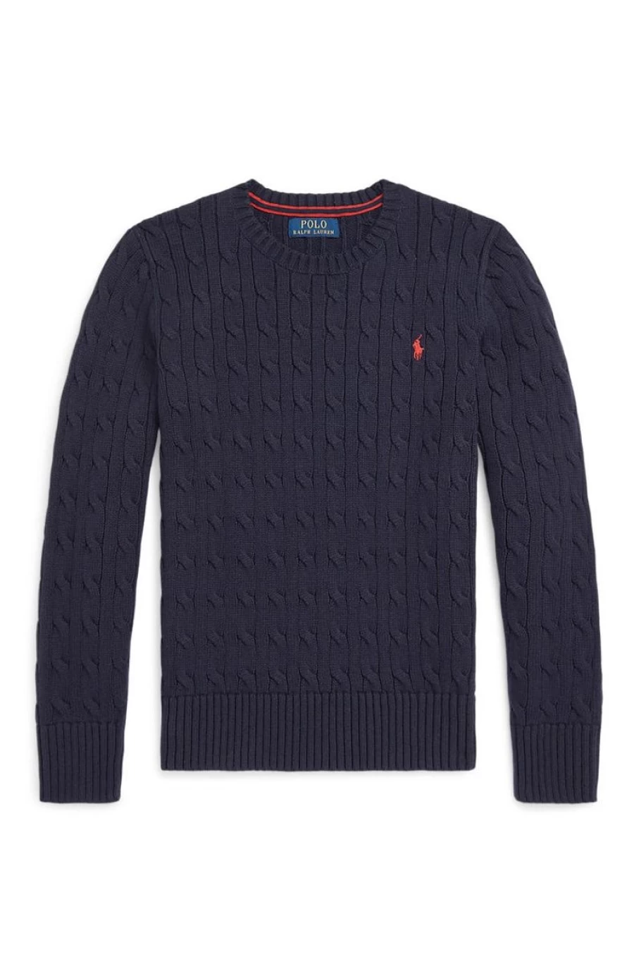 RALPH LAUREN Boys' Cable-Knit Cotton Sweater - Soft Classic Knit Pullover for Kids