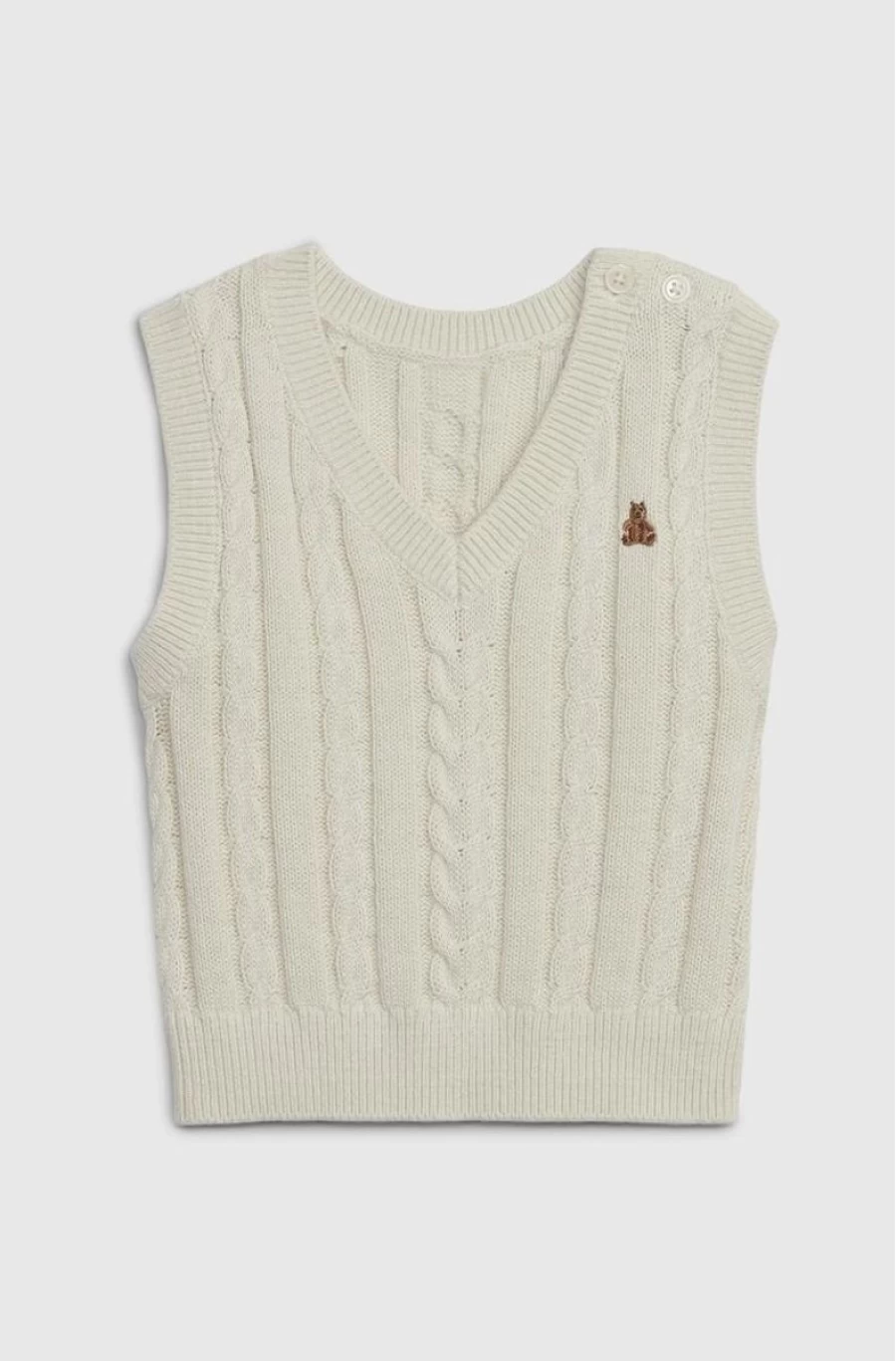 GAP Boys' Cable Knit Sweater Vest for Babies – Cozy & Stylish Winter Wear