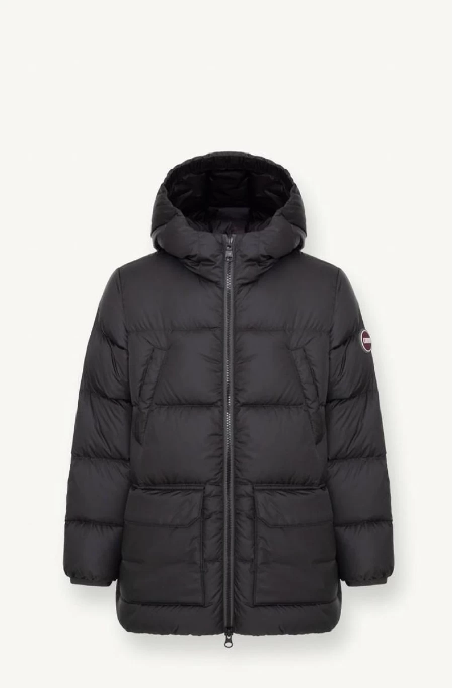 COLMAR Boys' Medium Length Down Jacket with Multi-Pockets - Warm Winter Coat