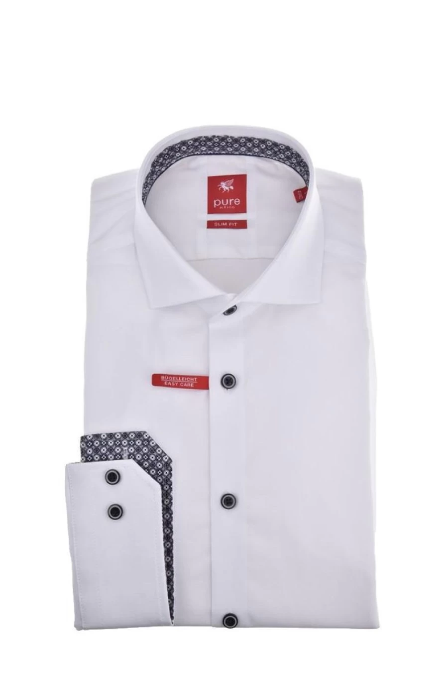"PURE H.TICO Men's Slim Fit City Long-Sleeved Shirt for Urban Style"