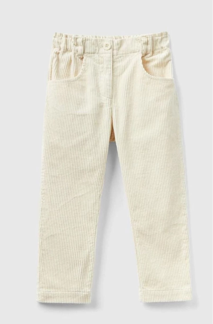 Benetton Girls' Cotton Corduroy Trousers for Comfort & Style