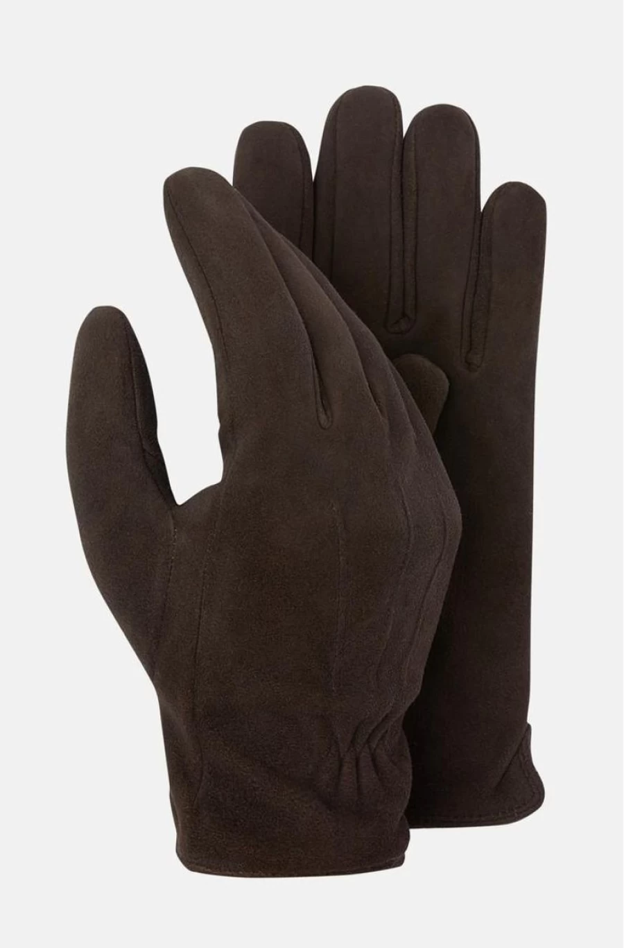 BOGGI MILANO Men's Brown Suede Leather Gloves for Winter – Premium Soft Touch Driving Gloves
