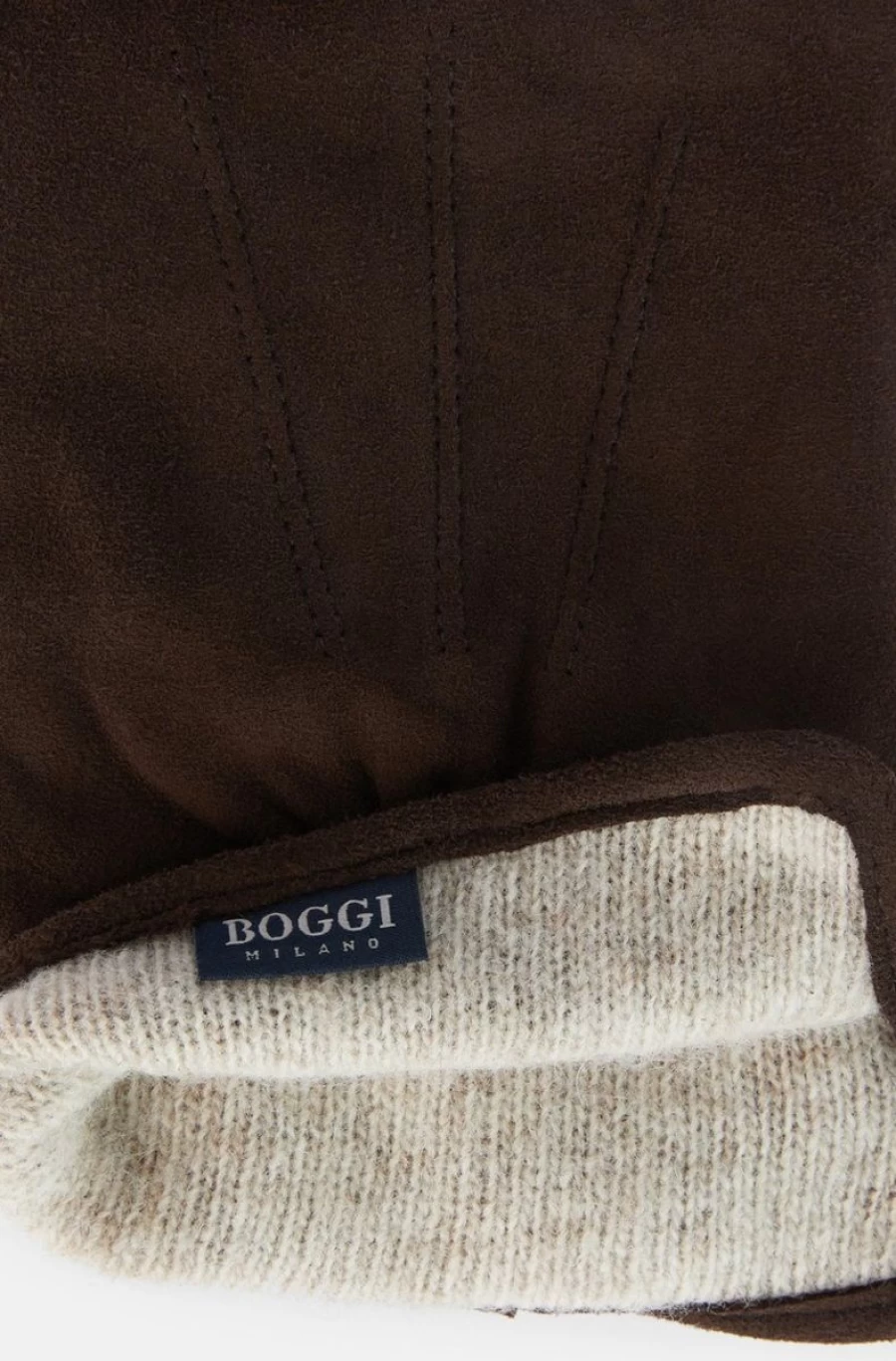 BOGGI MILANO Men's Brown Suede Leather Gloves for Winter – Premium Soft Touch Driving Gloves