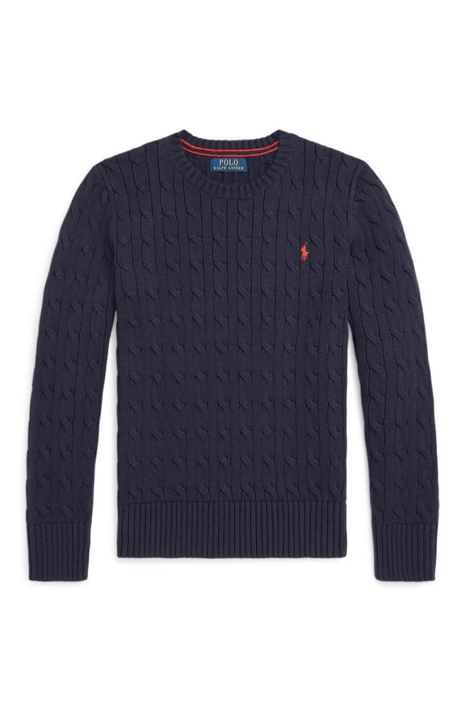 RALPH LAUREN Boys' Cable-Knit Cotton Sweater - Soft Classic Knit Pullover for Kids
