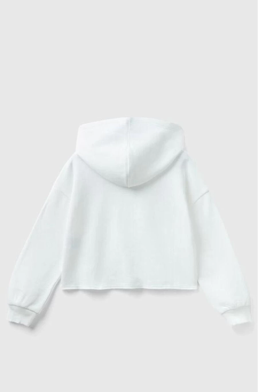 BENETTON Girls' Hoodie With Embroidered Logo Sequins - Stylish & Comfortable Pullover
