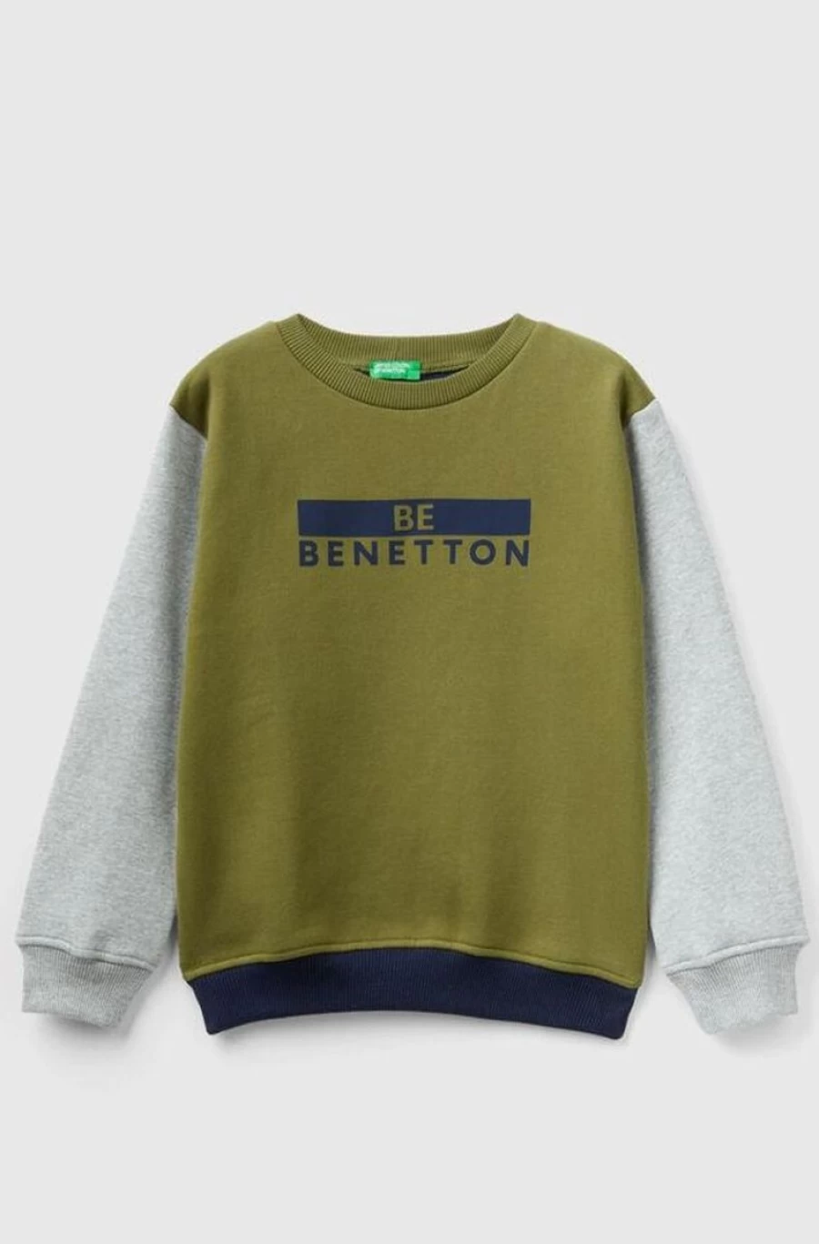 Benetton Boys' Cotton Logo Sweater - Warm & Comfortable Knitwear