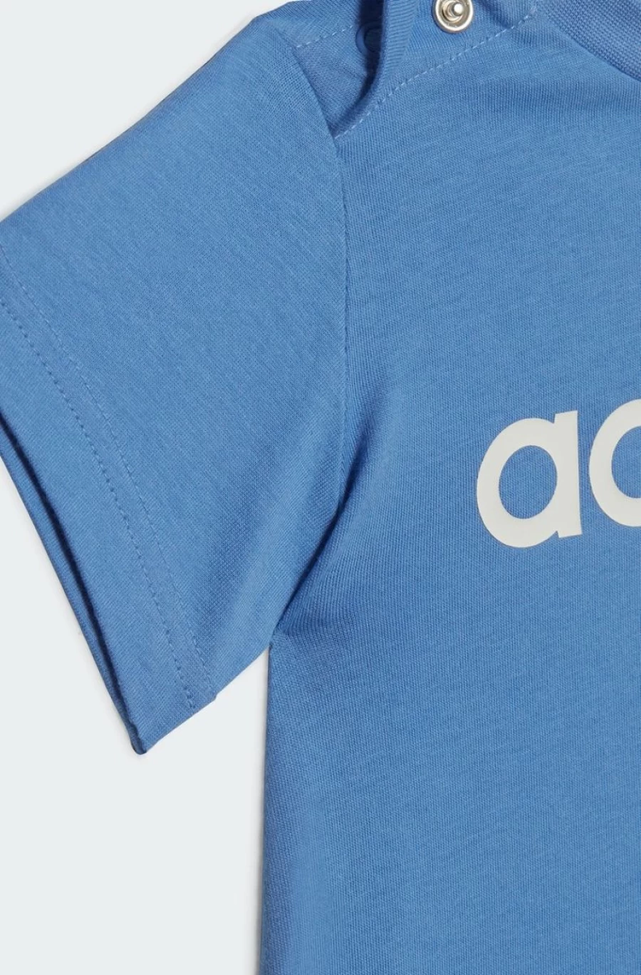 Adidas Boys' Essentials Lineage Organic Cotton Tee & Shorts Set - Black/Blue