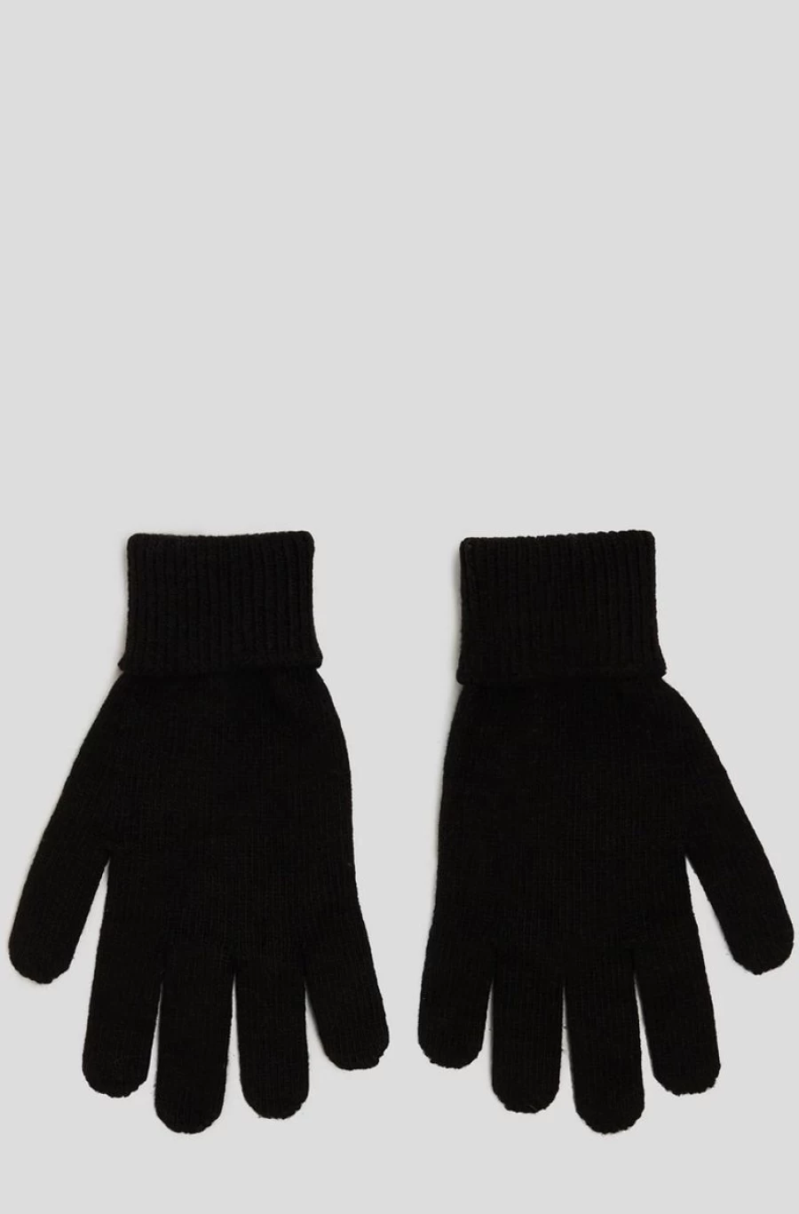 KARL LAGERFELD Women's Black Knitted Gloves - Ikonik Collection