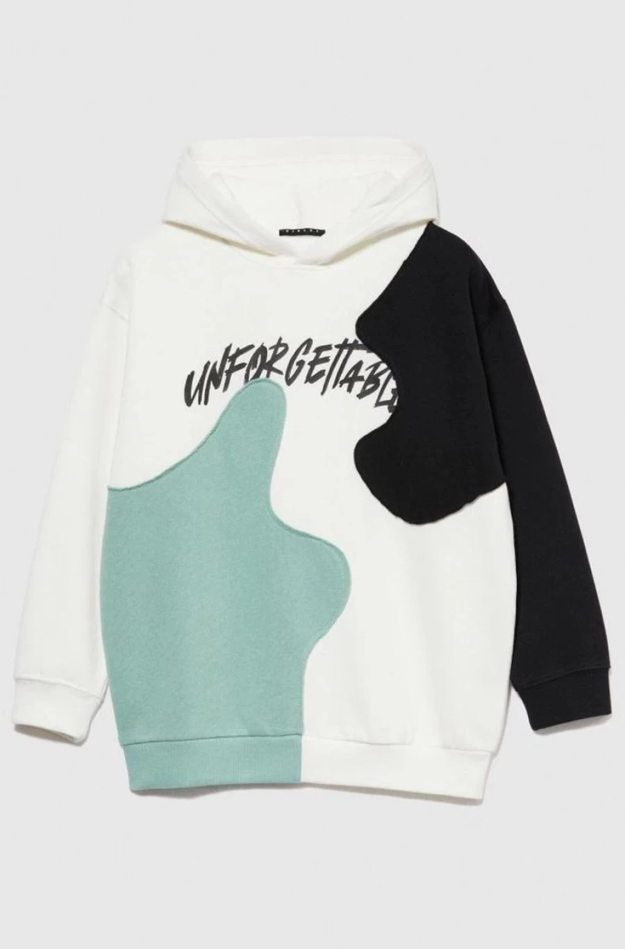 "SISLEY Boys' Color Block Hooded Sweatshirt - Trendy Pullover Hoodie for Kids"