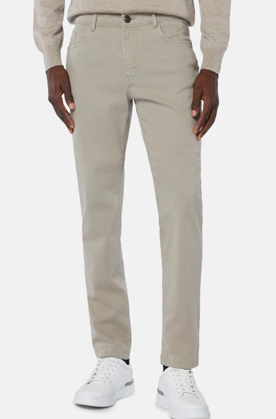 BOGGI MILANO Men's Stretch Cotton-Tencel Blend Slim Fit Jeans for Comfort and Style