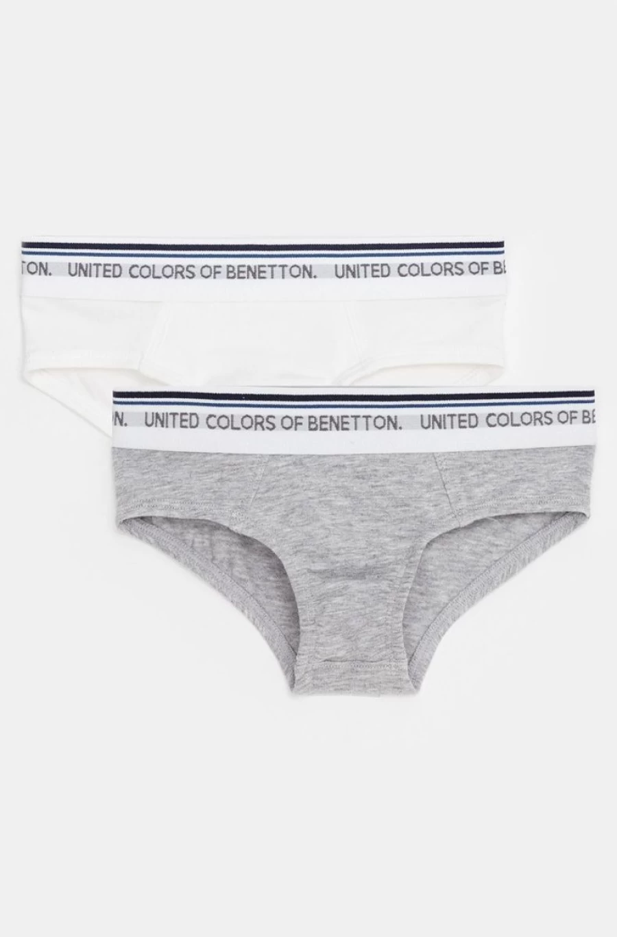 Benetton Boys' 2-Pack Logo Elastic Waistband Underwear