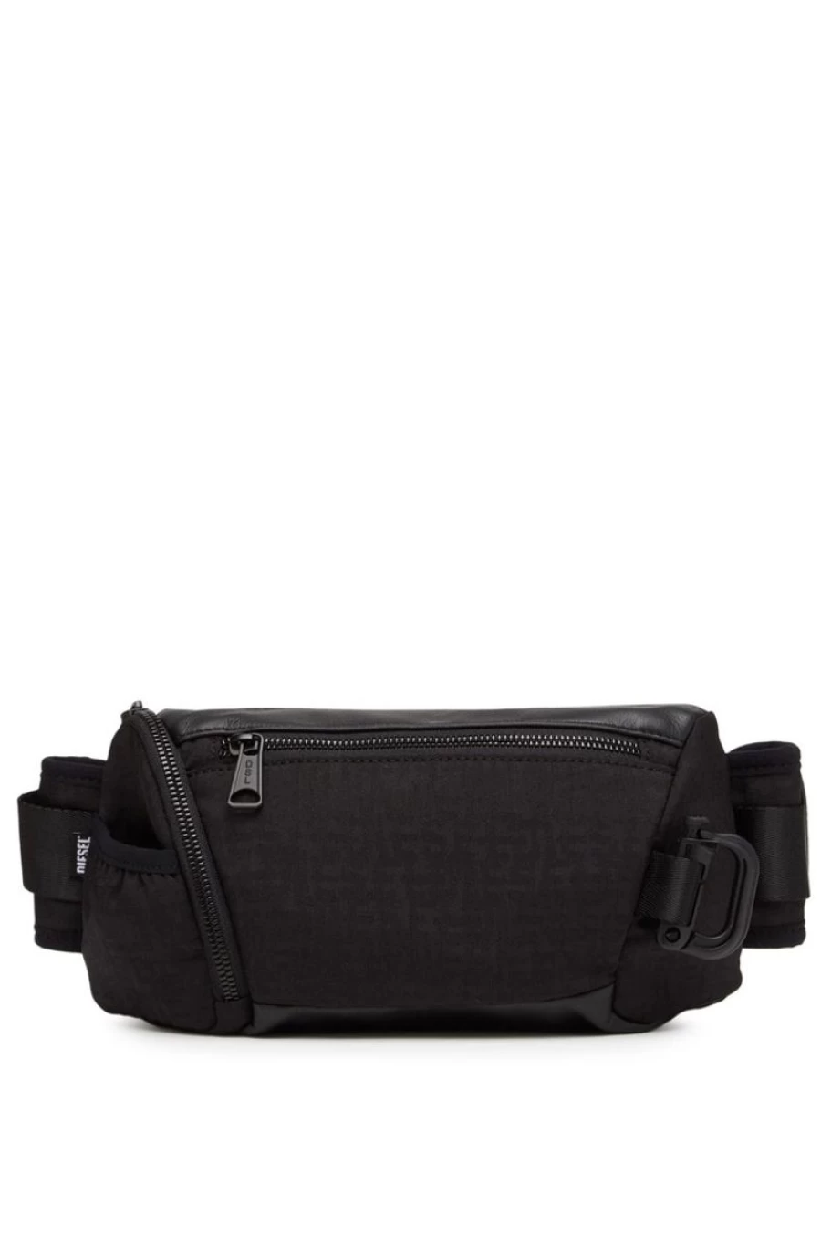DIESEL Women's Jacquard Fabric & Leather Belt Bag - Stylish Crossbody Bag for Women