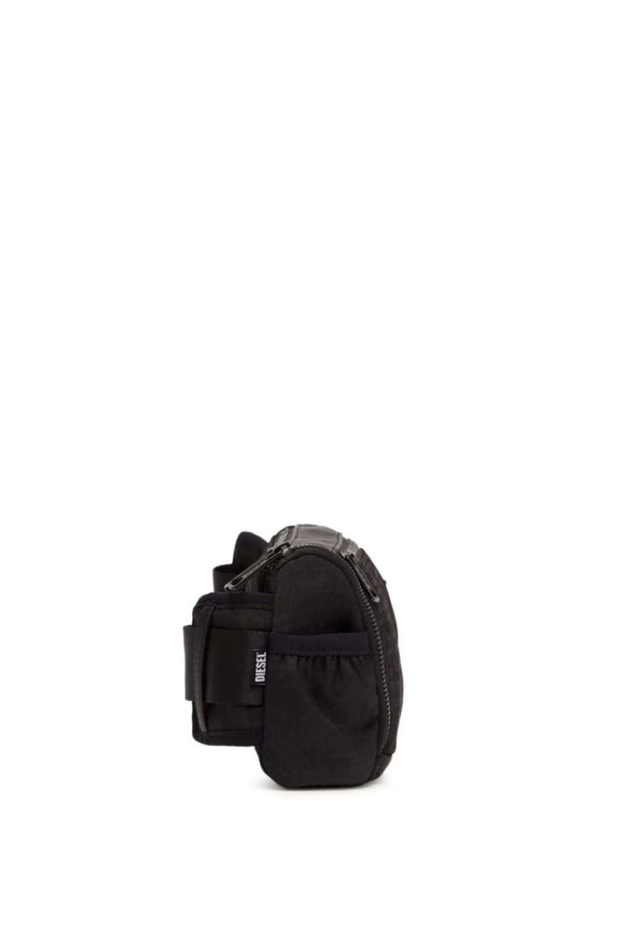 DIESEL Women's Jacquard Fabric & Leather Belt Bag - Stylish Crossbody Bag for Women