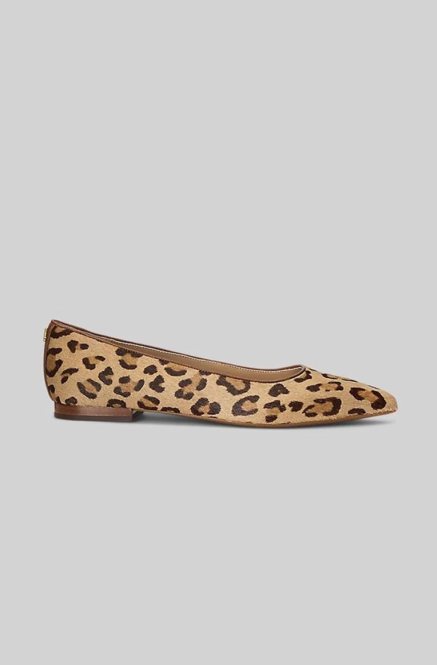 RALPH LAUREN Women's Beige Londyn Haircalf Ballet Flats - Classic Comfort & Style