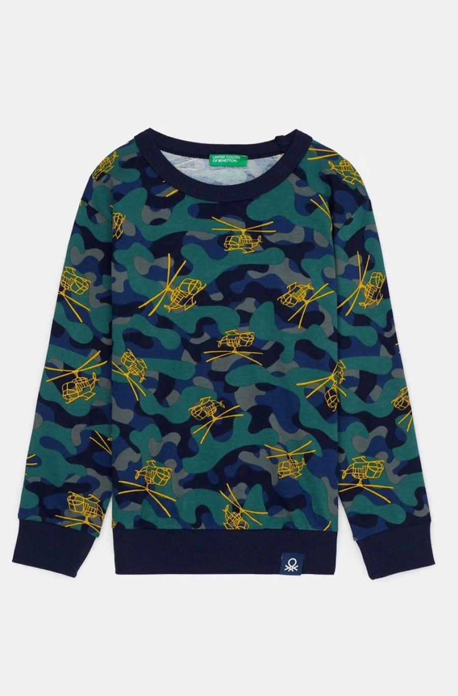 Benetton Boys' Long Sleeve Cotton Pyjamas - Multi Color Striped Sleepwear for Kids