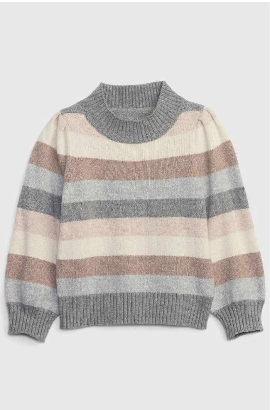 GAP Girls' Toddler Cashsoft Mock Neck Sweater - Soft Knit Pullover for Infants