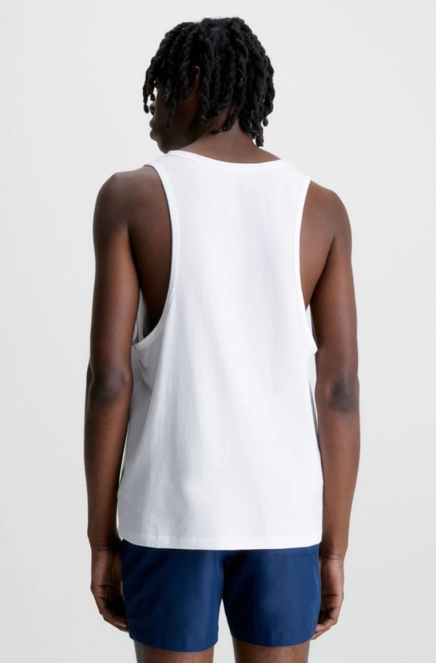 CALVIN KLEIN Men's Crew Neck Logo Tank Top