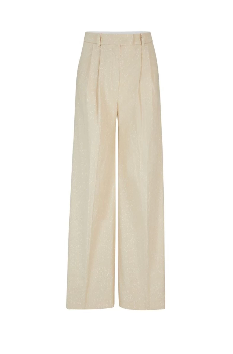 "HUGO BOSS Women's Patterned Relaxed Fit Pleated Trousers"