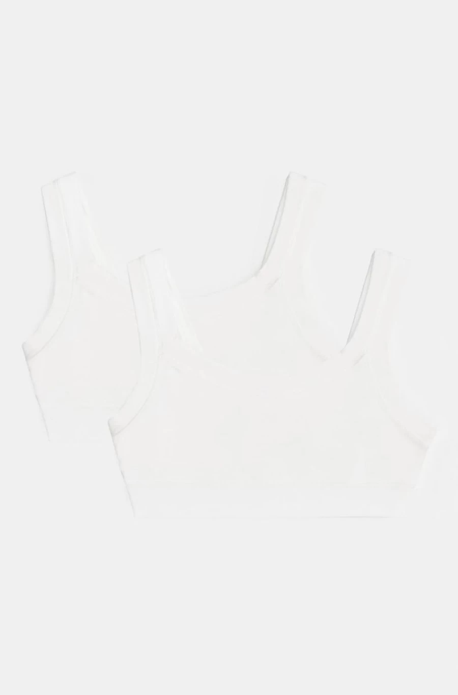 Benetton Girls' White Super Stretch Organic Cotton Top
