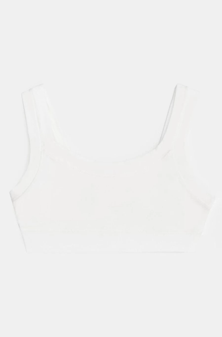 Benetton Girls' White Super Stretch Organic Cotton Top