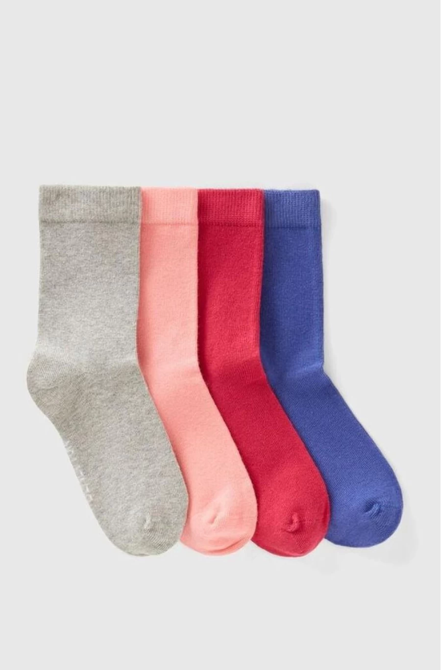 Benetton Boys' Multi Colour Cotton Blend Socks - 4 Pairs Pack