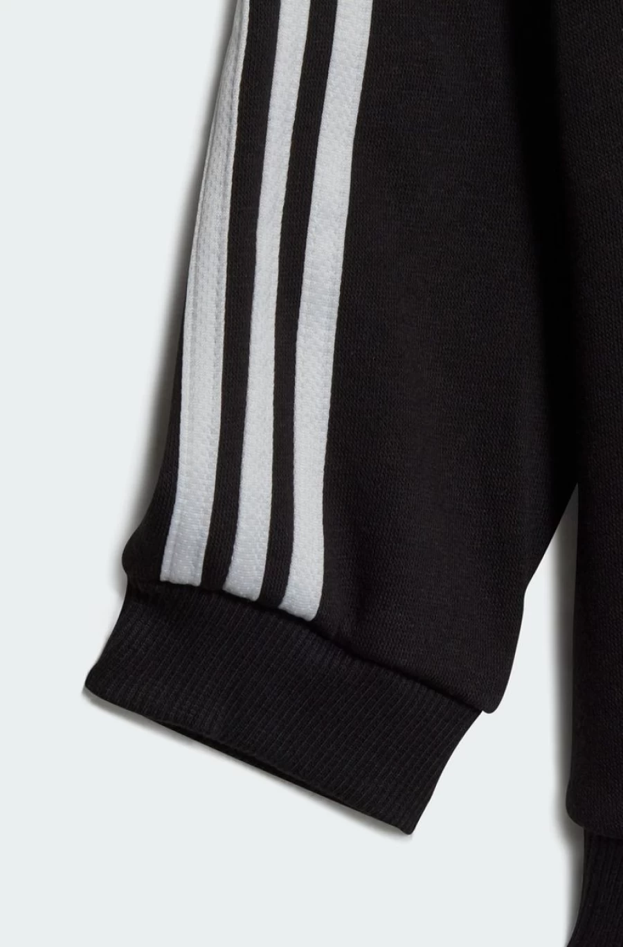 Adidas Boys' Black Essentials Full-Zip Hooded Jogger Set