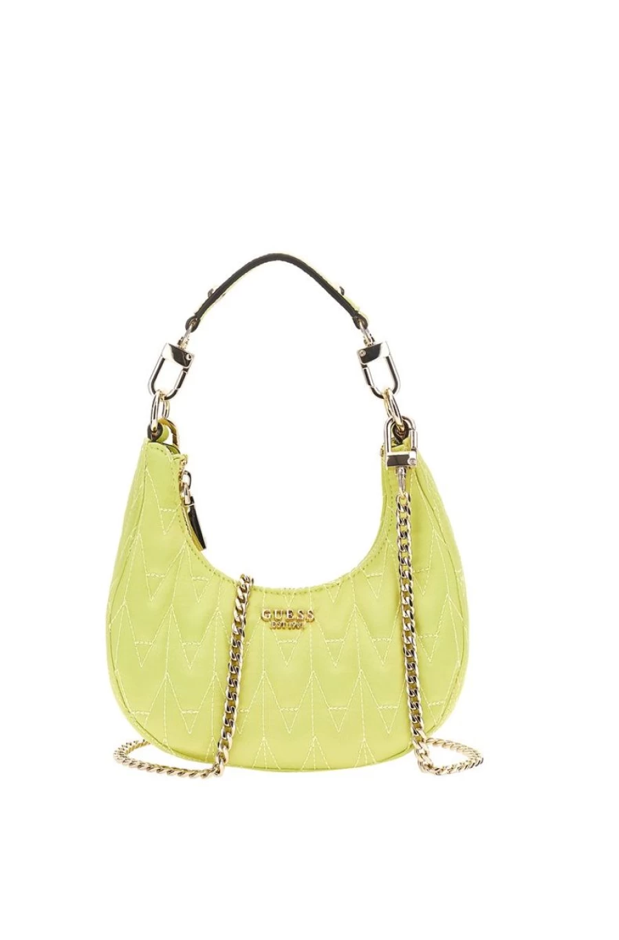 GUESS Women's Golden Rock Quilted Mini Hobo Bag - Stylish Crossbody Purse for Women