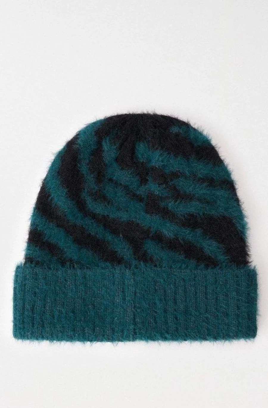"SALSA JEANS Women's Animal Print Beanie Hat – Stylish Winter Knit Cap"