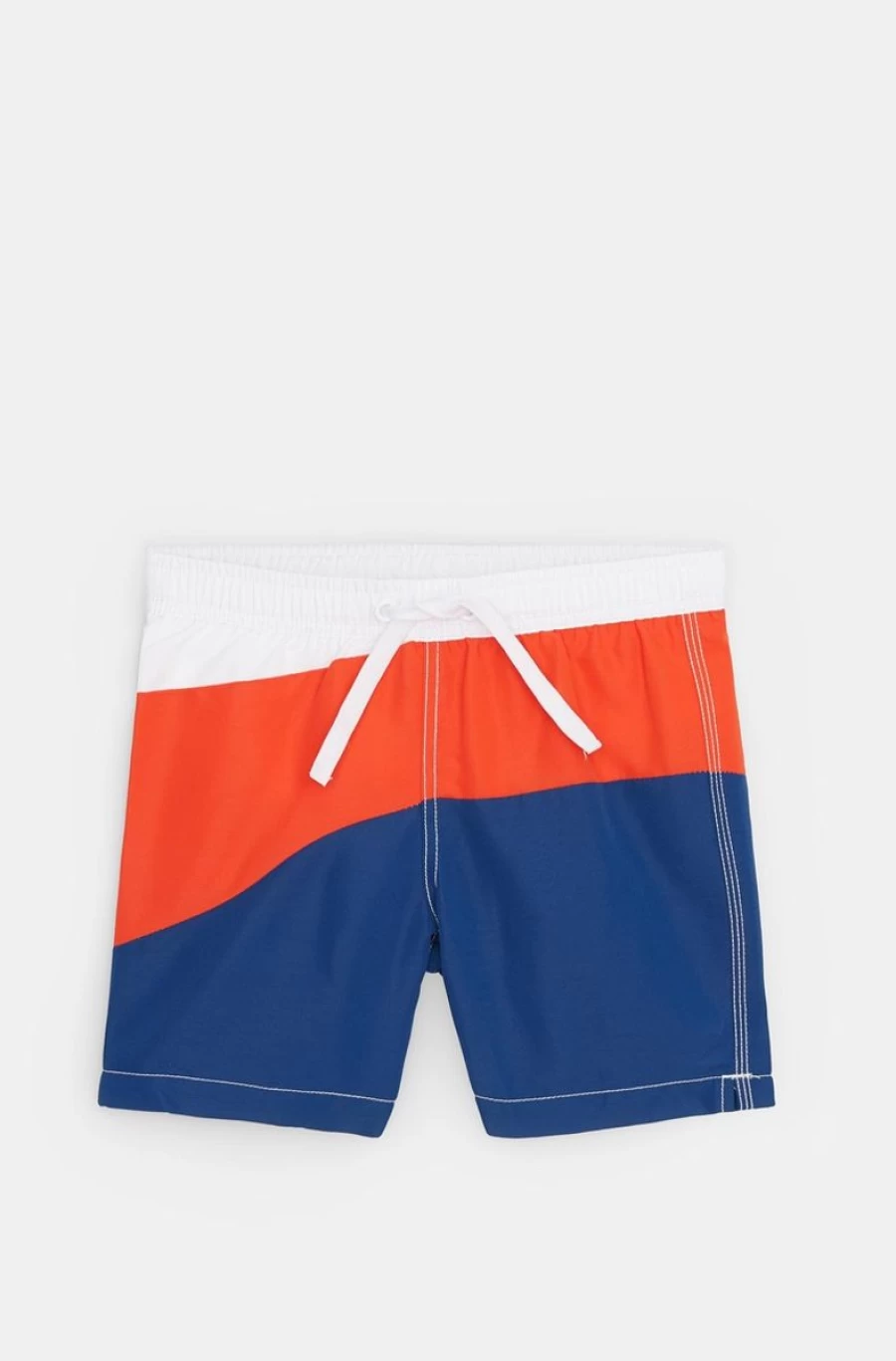 Benetton Boys' Colour-Block Swim Trunks for Kids - Stylish Beach Shorts