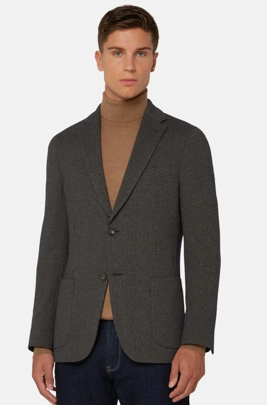 BOGGI MILANO Men's Jacket In A B Jersey Cotton Blend - Premium Cotton Blend Jacket for Men