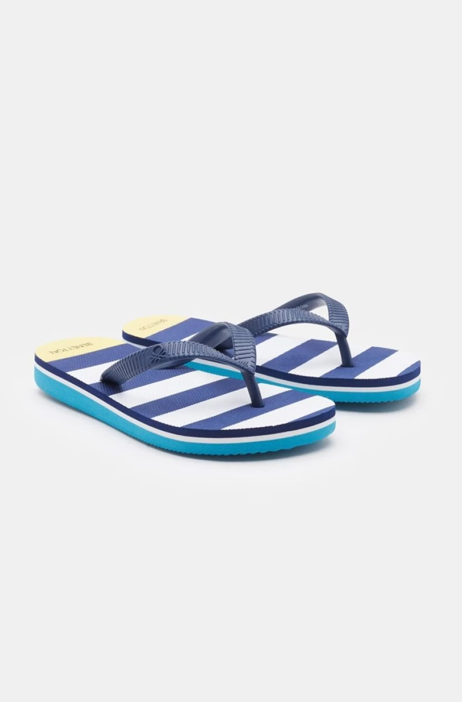 BENETTON Boys' Patterned Flip-Flops - Stylish & Comfortable Beach Sandals for Kids