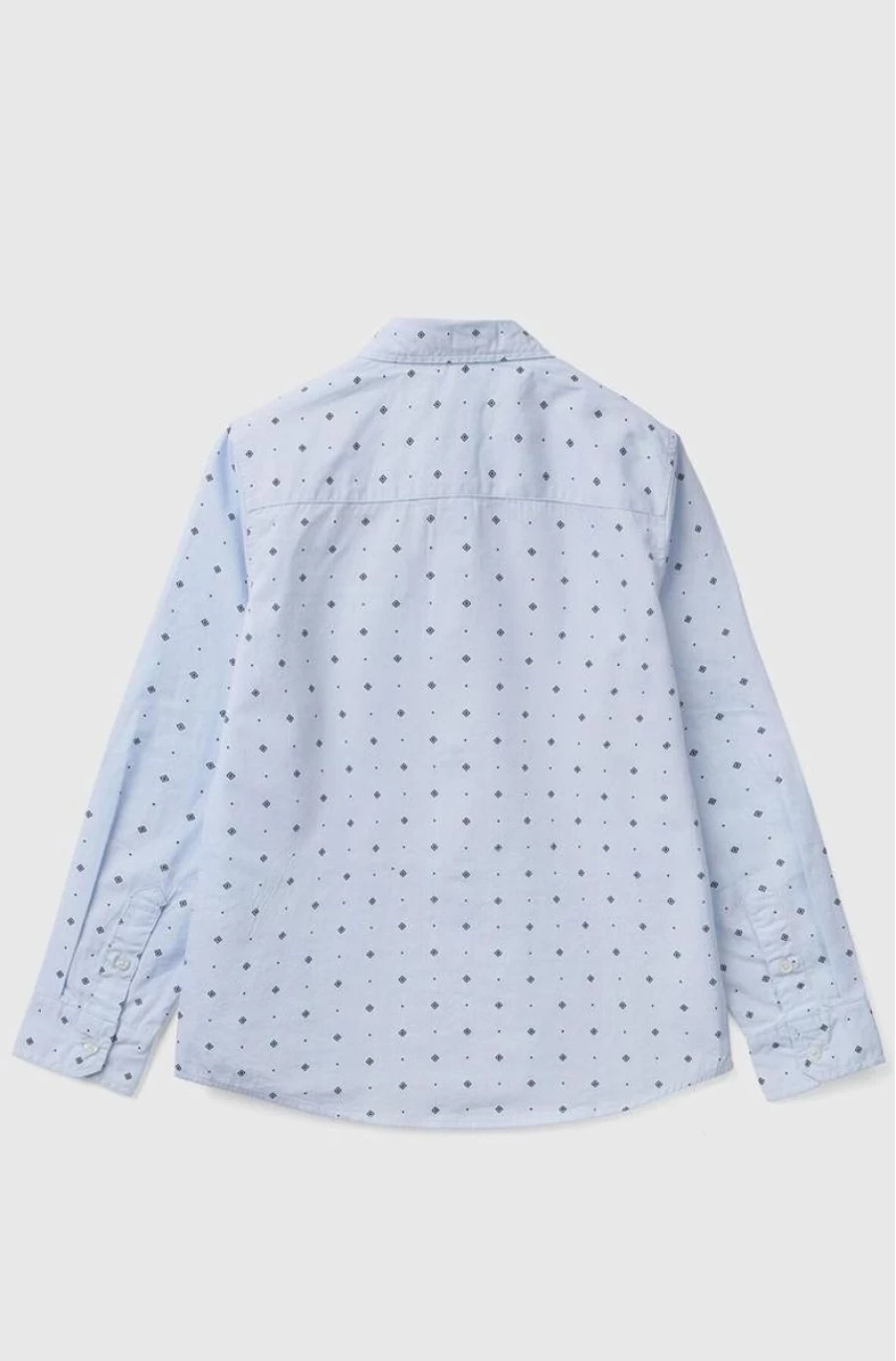 Benetton Boys' Micro Patterned Shirt - Stylish Kids' Top