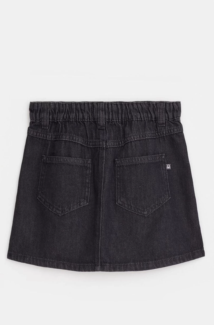 BENETTON Girls' Denim Mini Skirt - Stylish Short Jean Skirt for Teens