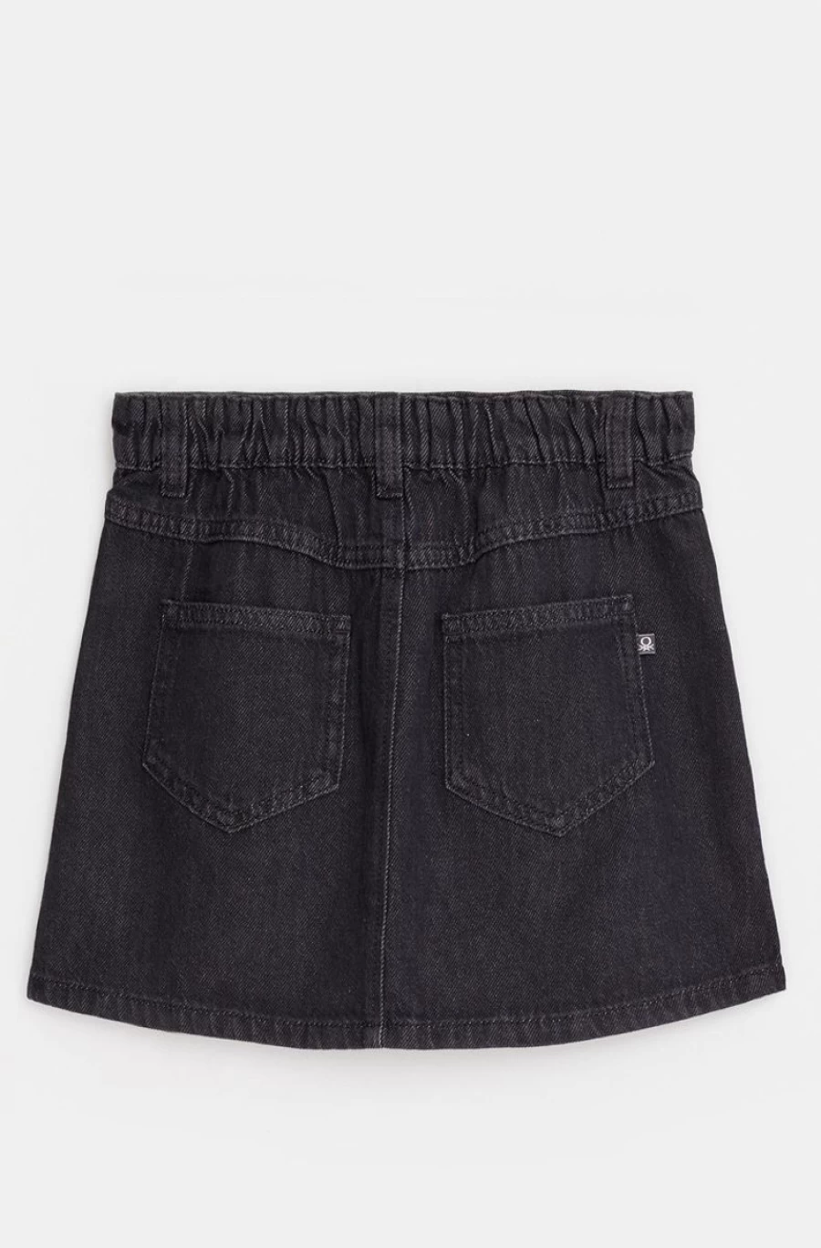 BENETTON Girls' Denim Mini Skirt - Stretch Short Jean Skirt for Kids