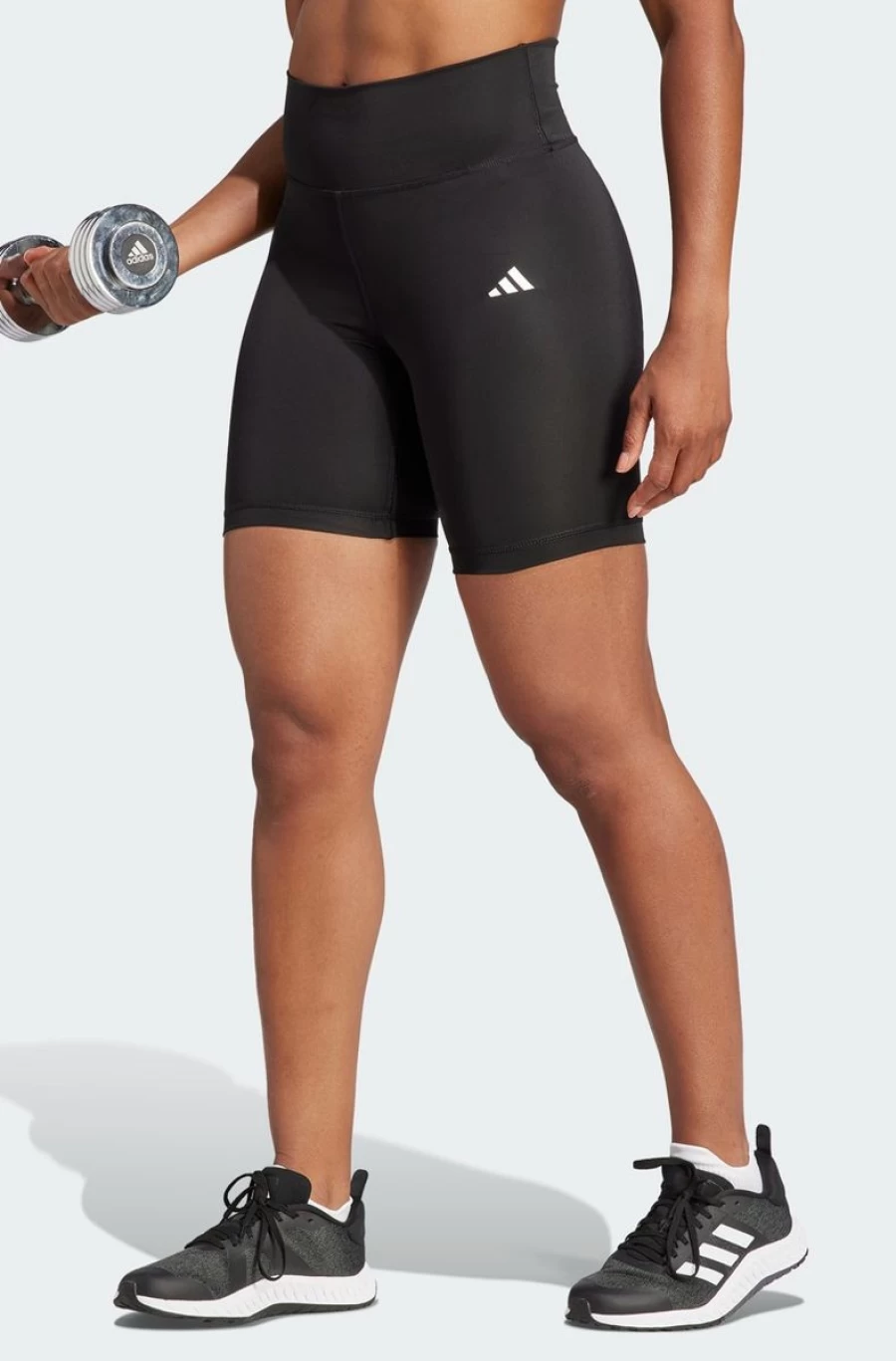 Adidas Women's Black 7-Inch Train Essentials Short Leggings