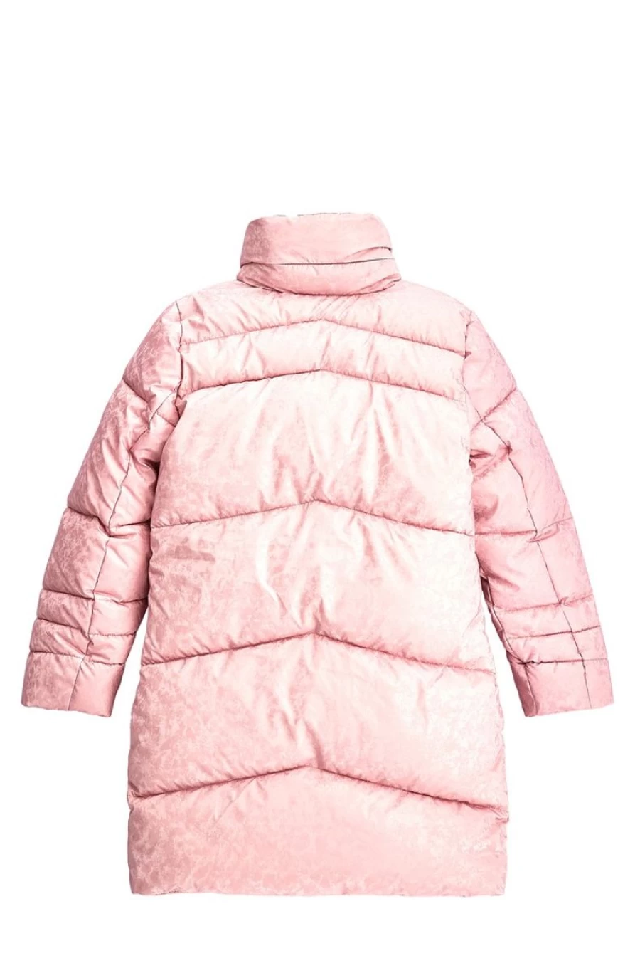 GUESS Girls' Pink High Neck Puffer Jacket - Winter Warm Cozy Outerwear