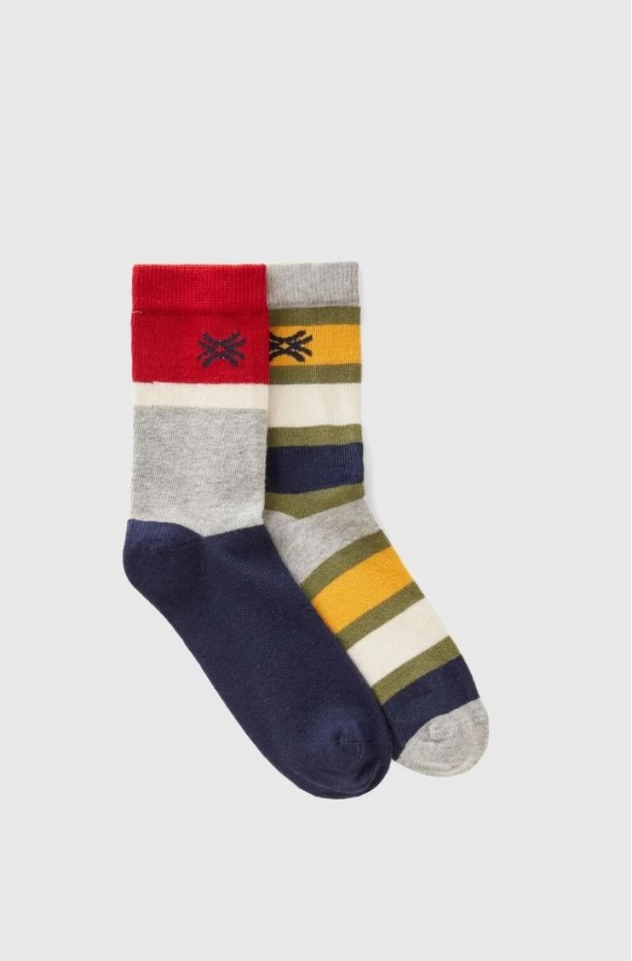 "BENETTON Boys' Patterned Socks - 2 Pairs Pack"