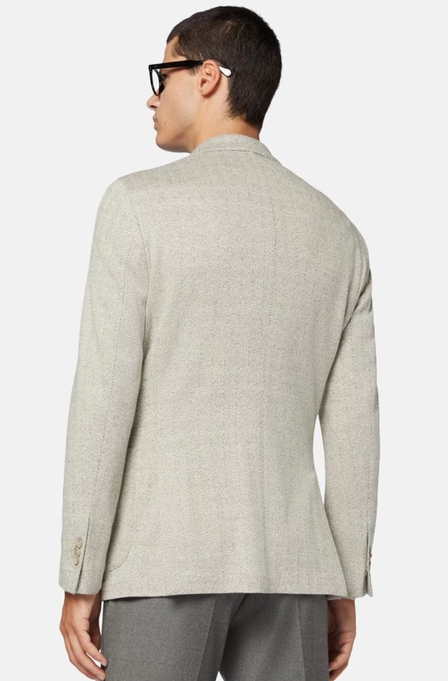 BOGGI MILANO Men's Jersey Cotton Blend Jacket – Lightweight Casual Sport Coat