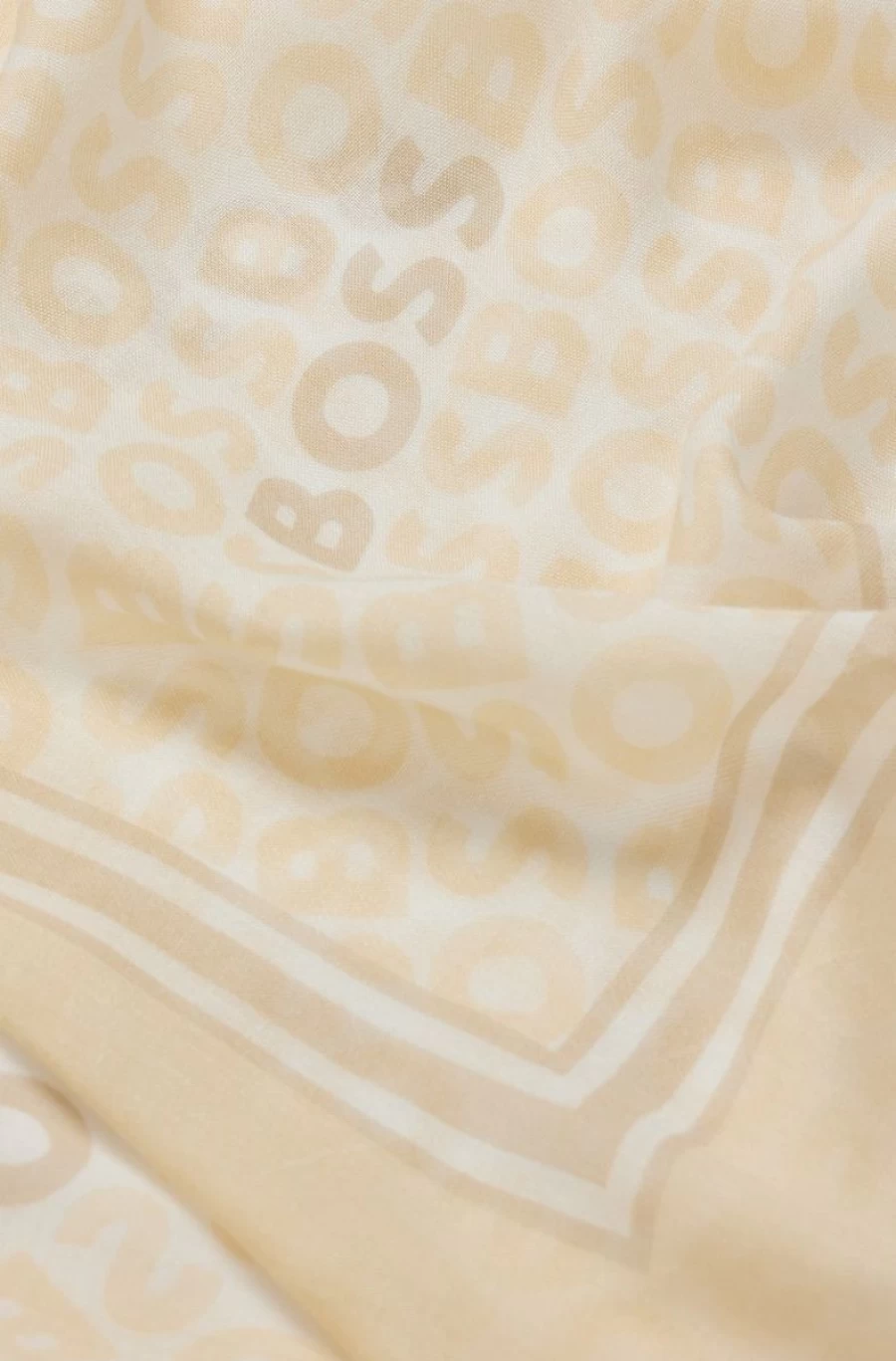"HUGO BOSS Women's Wool-Blend Logo-Print Woven Scarf"